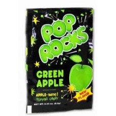 Pop Rocks Green Apple, Pack of 6 Pop Rocks