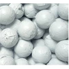 Milk Chocolate Balls White Foiled-1lb