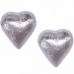 Milk Chocolate Hearts Silver Foiled-1lb