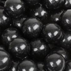 Gumballs Black 25mm or 1 inch ( 57 counts )-1lb