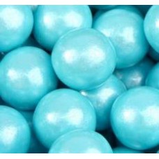 Gumballs Shimmer Powder Blue 25mm or 1 inch ( 57 counts )-1lb