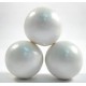 Gumballs Shimmer White 25mm or 1 inch ( 57 counts )-1lb