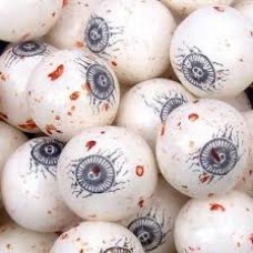 Gumballs Spooky Eyes 25mm or 1 inch ( 57 counts )-1lb