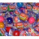 Gumballs Assorted Flavors Wrapped 25mm or 1 inch-1lb